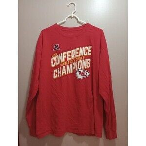 2019 Kansas City Chiefs Conference Champions Long Sleeved Shirt-- Size XL